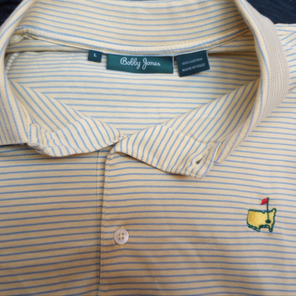 Bobby Jones Augusta Masters Golf Shirt Size Large NWOT